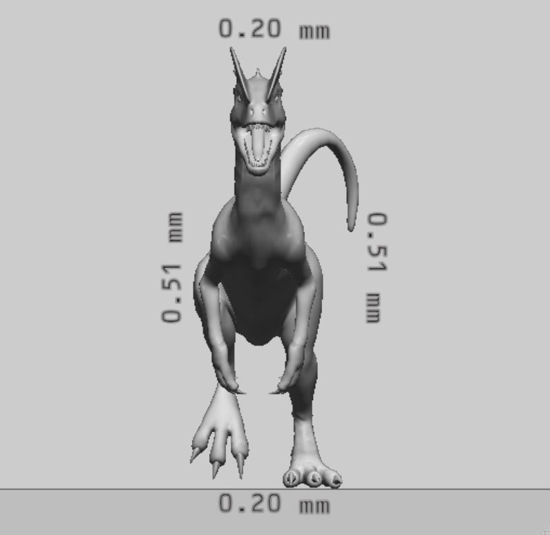 Dilophosaurus Dinosaur 3D Model Ready to Print 3D print model_2