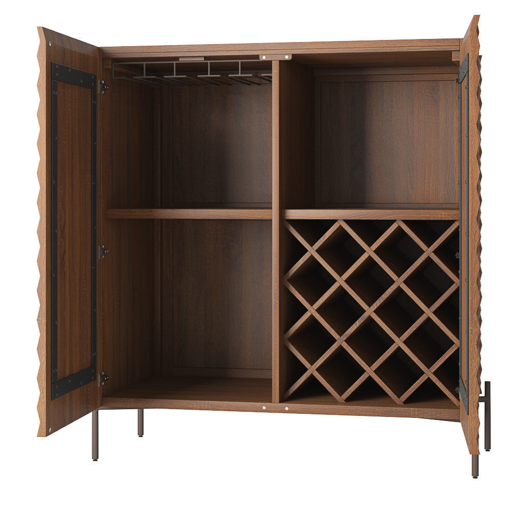 Crate and Barrel Raffael Carved drawers 3D Model Collection_7