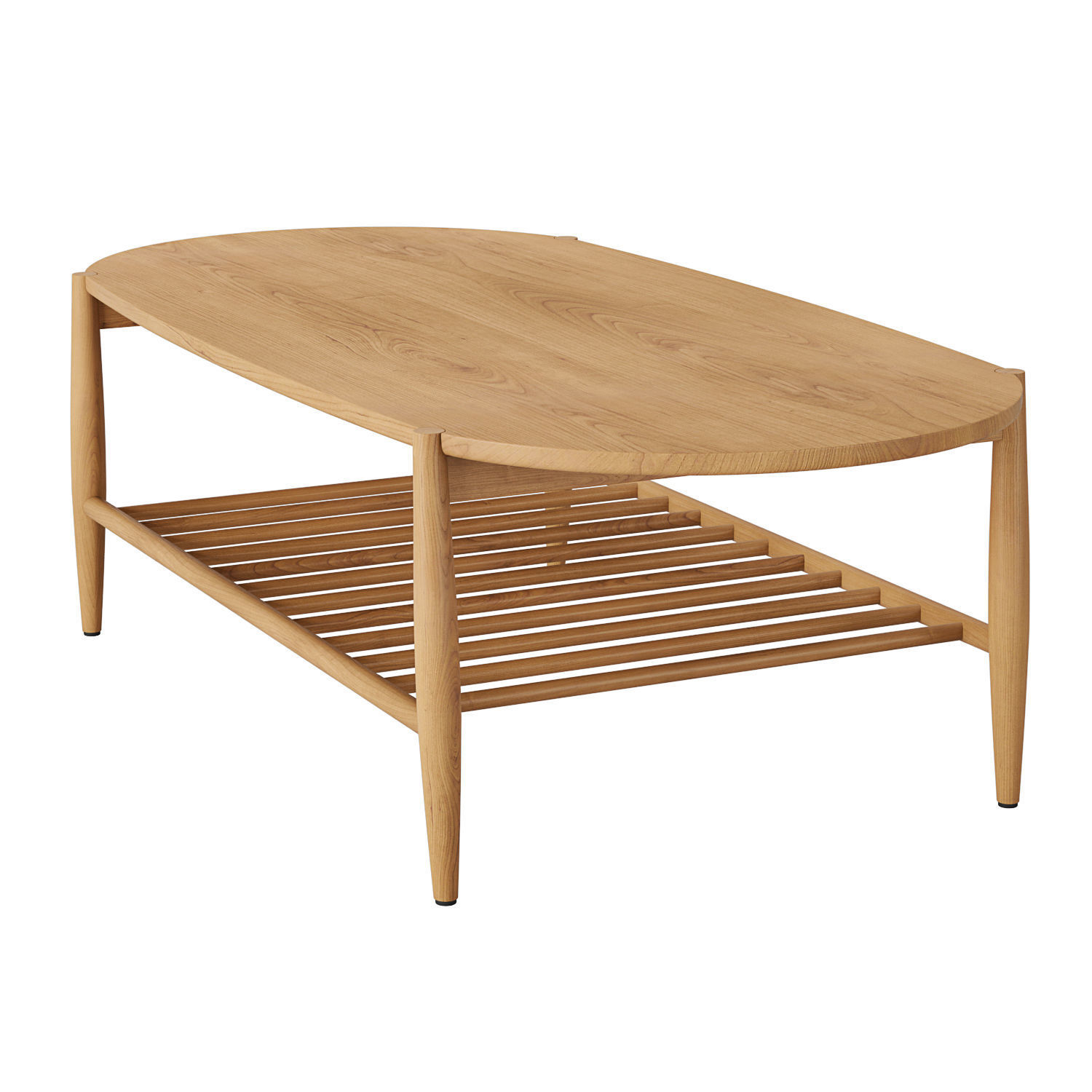 La Redoute Jucca Solid Oak furniture 3D Model Collection_5