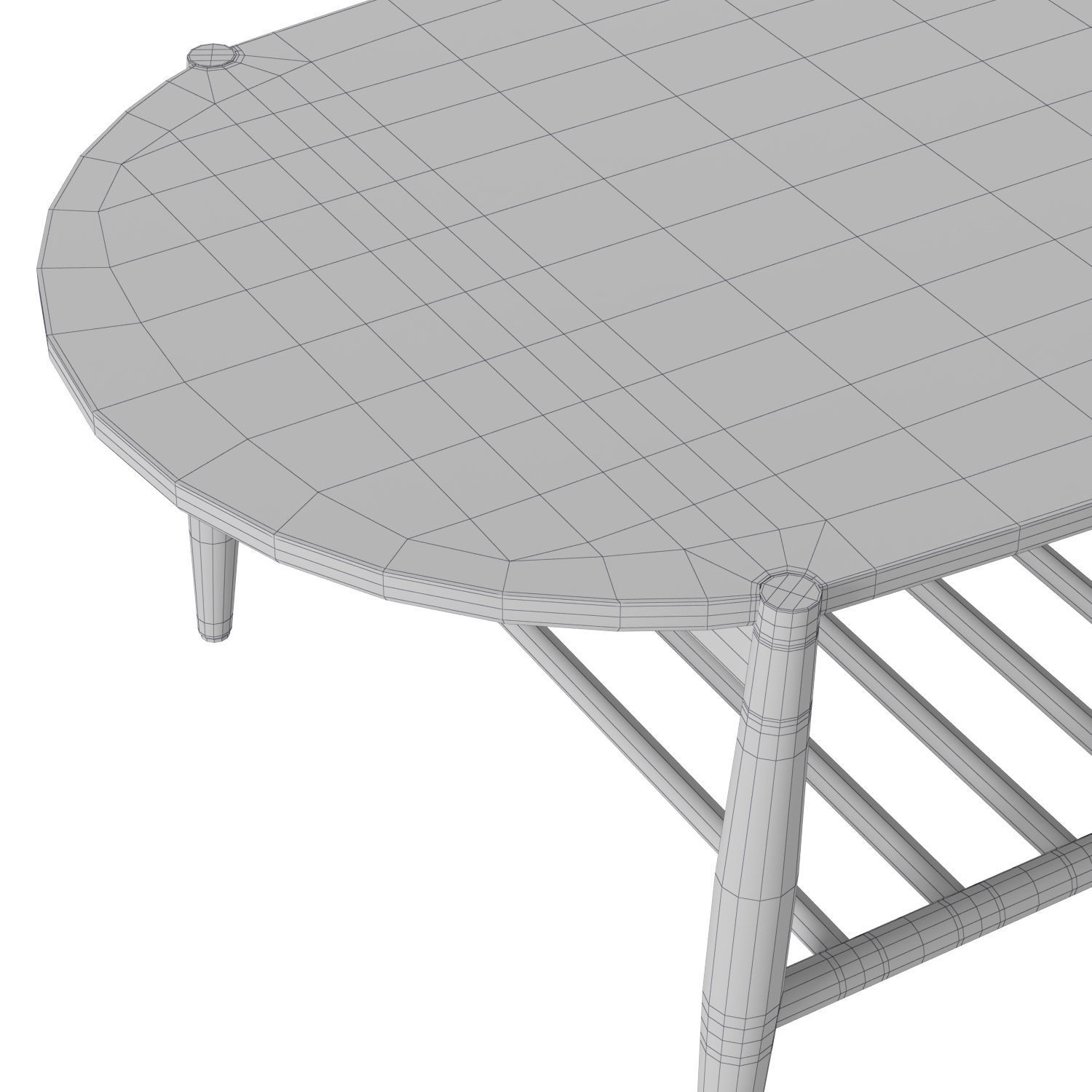 La Redoute Jucca Solid Oak furniture 3D Model Collection_7