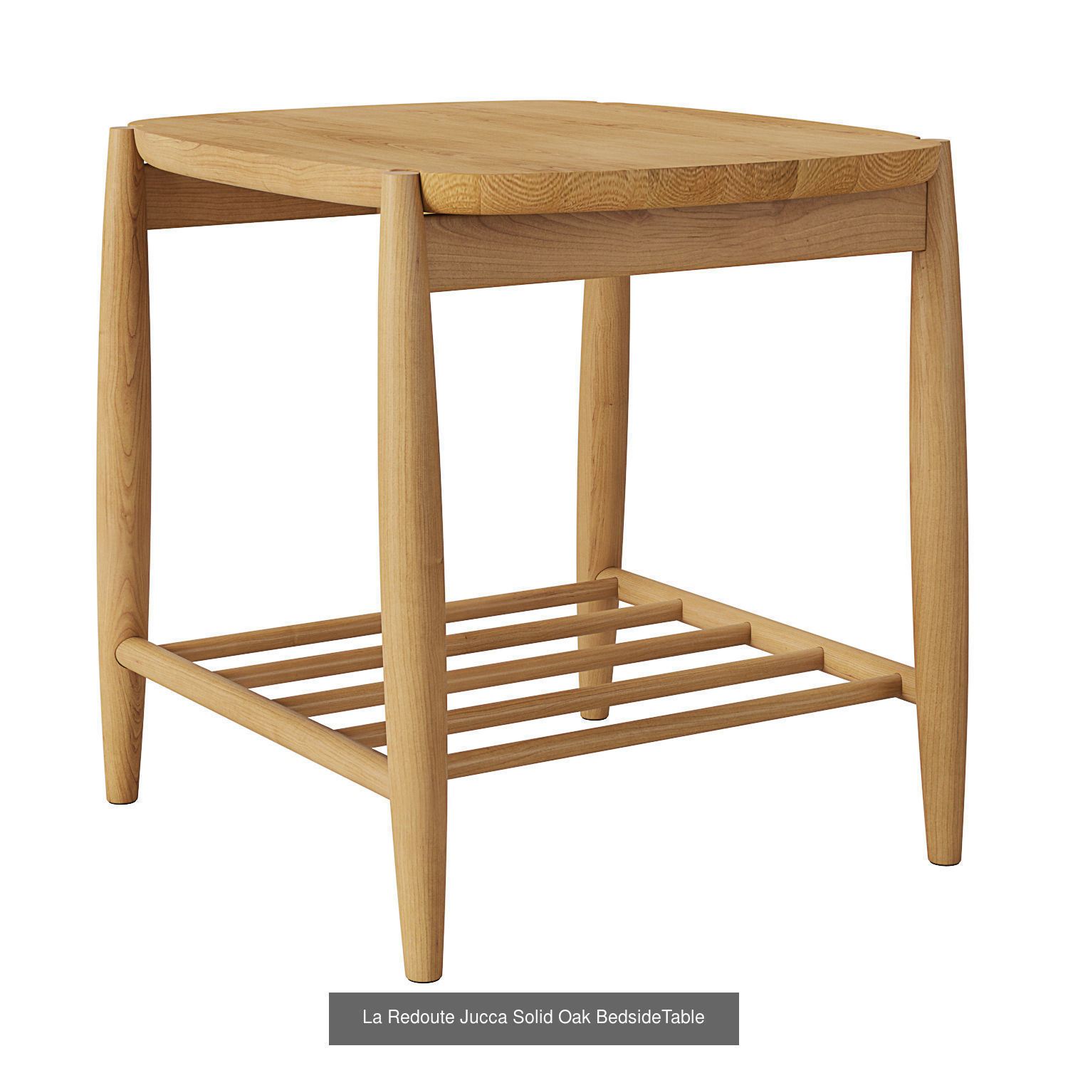 La Redoute Jucca Solid Oak furniture 3D Model Collection_1
