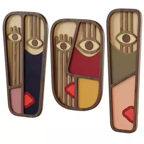 Wall decor Abstrasso mask by umasqu