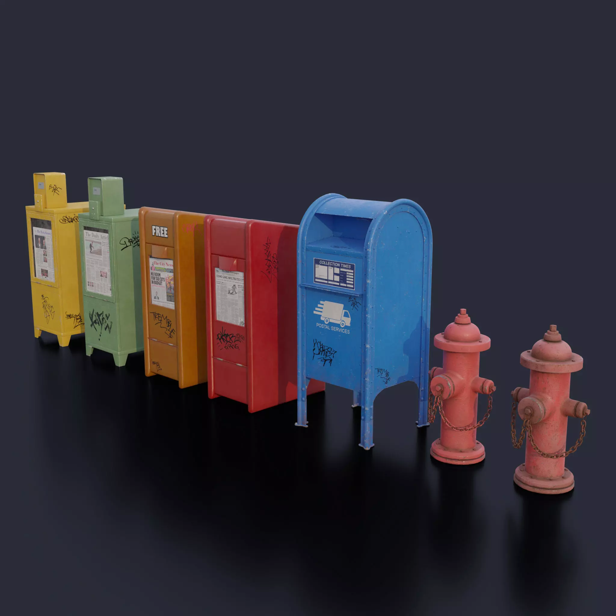 Street Assets 3D model