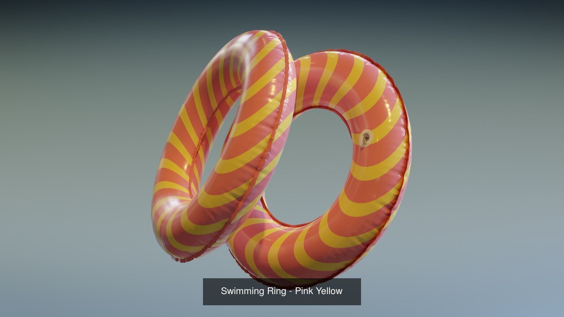 Swimming Rings and Beach Ball 3D Model Collection_13