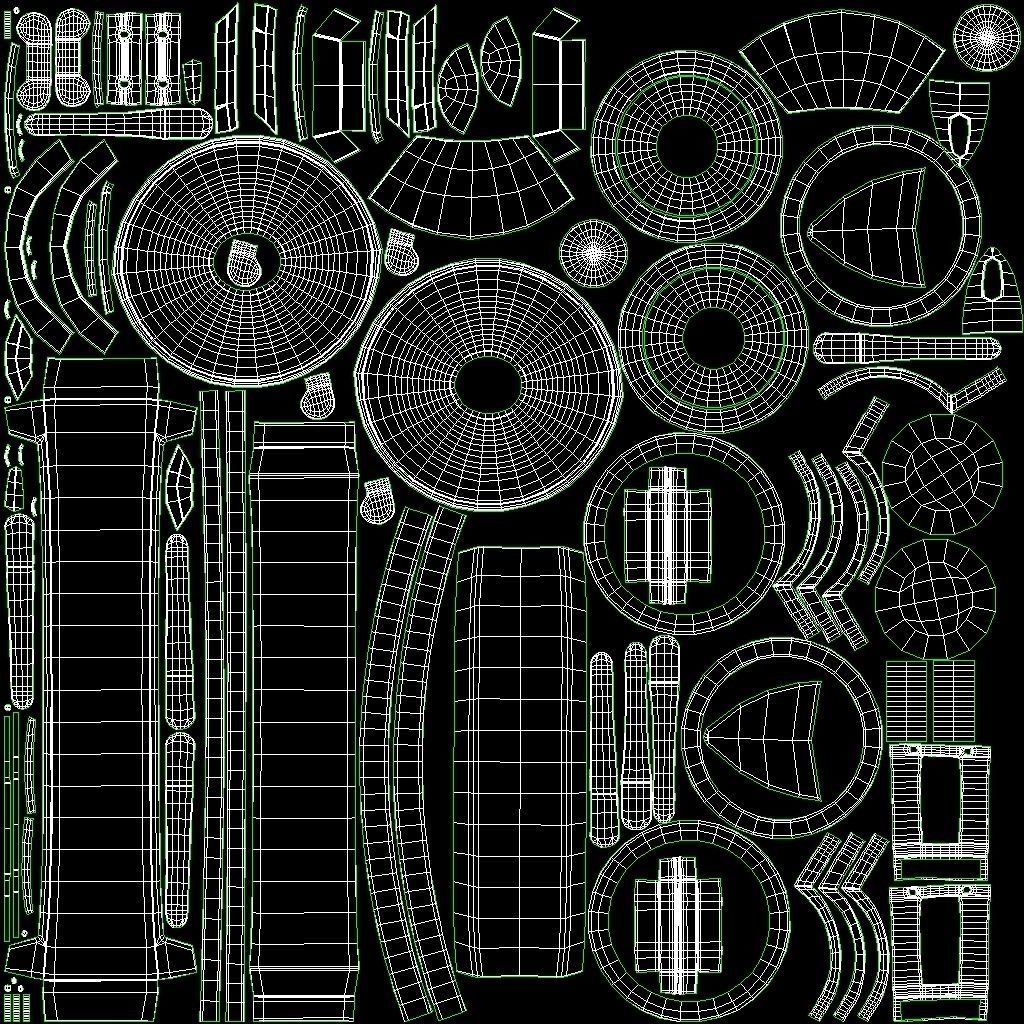 Cat Ear Headphones 2 colors and poses Low-poly 3D model_22