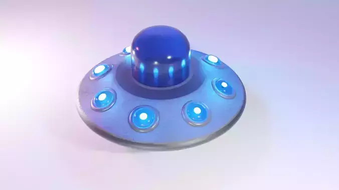 UFO Low poly Cartoon