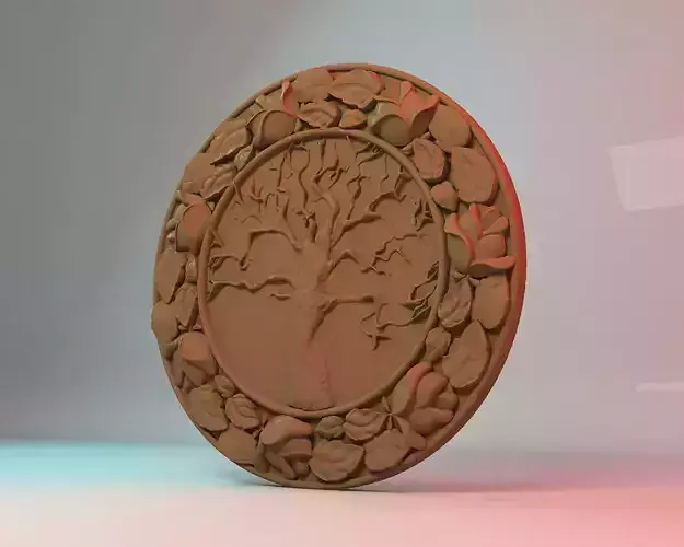 The celtic tree of life 3D STL Model for Cnc users 