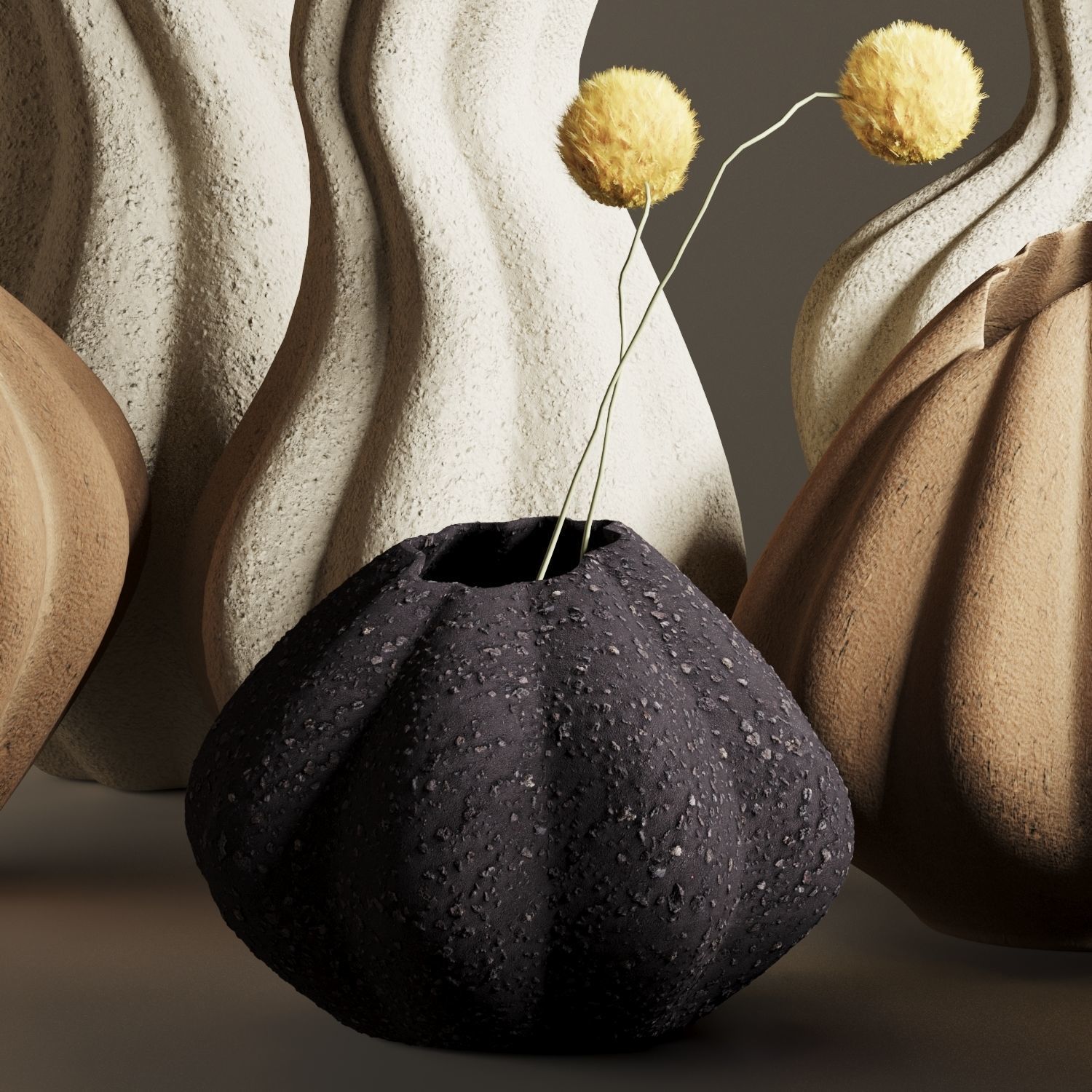 Vase Set 05-Malene Knudsen Ceramics 3D model_7