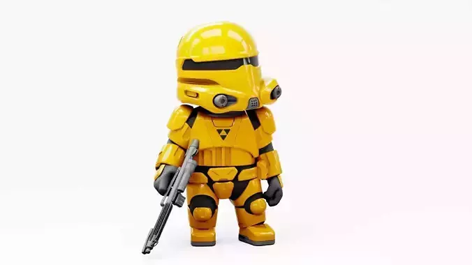 CONCEPT REPUBLIC TROOPER RIGGED 3D model