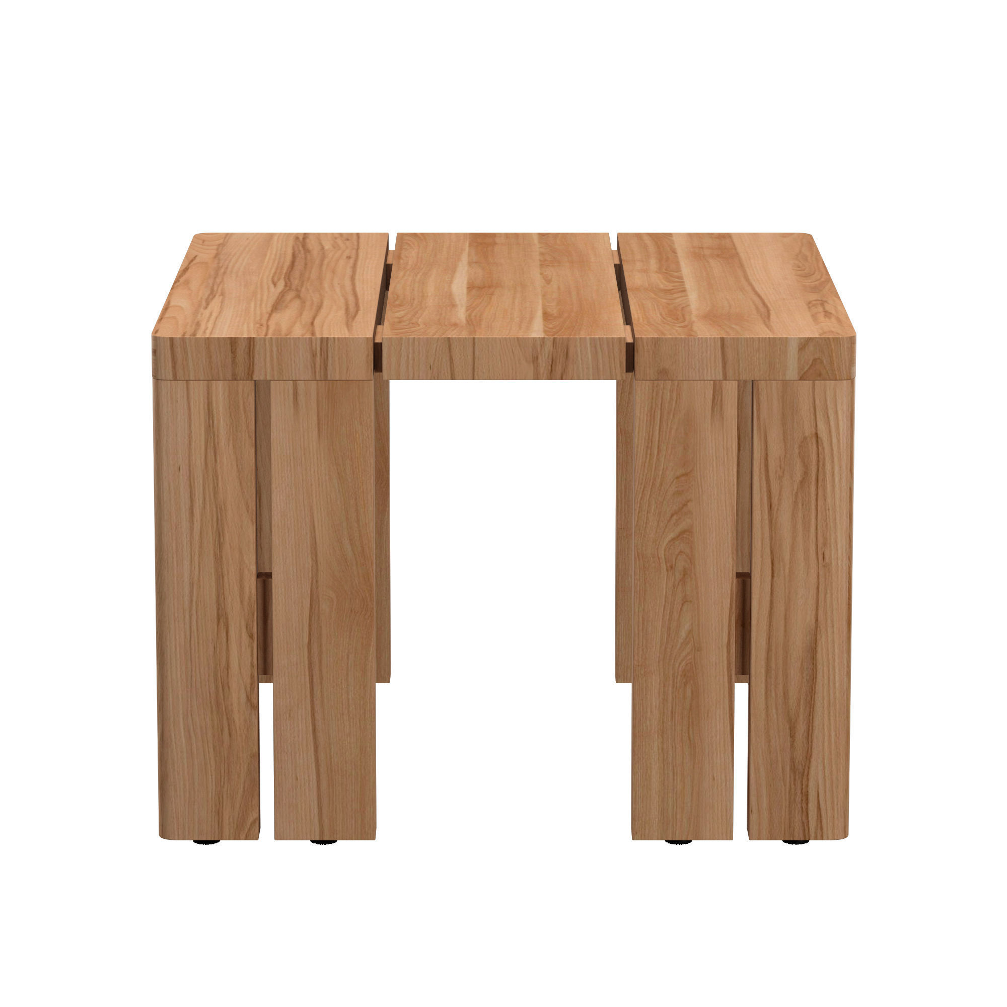 MATIRA TEAK SQUARE SIDE TABLE 3D model_2