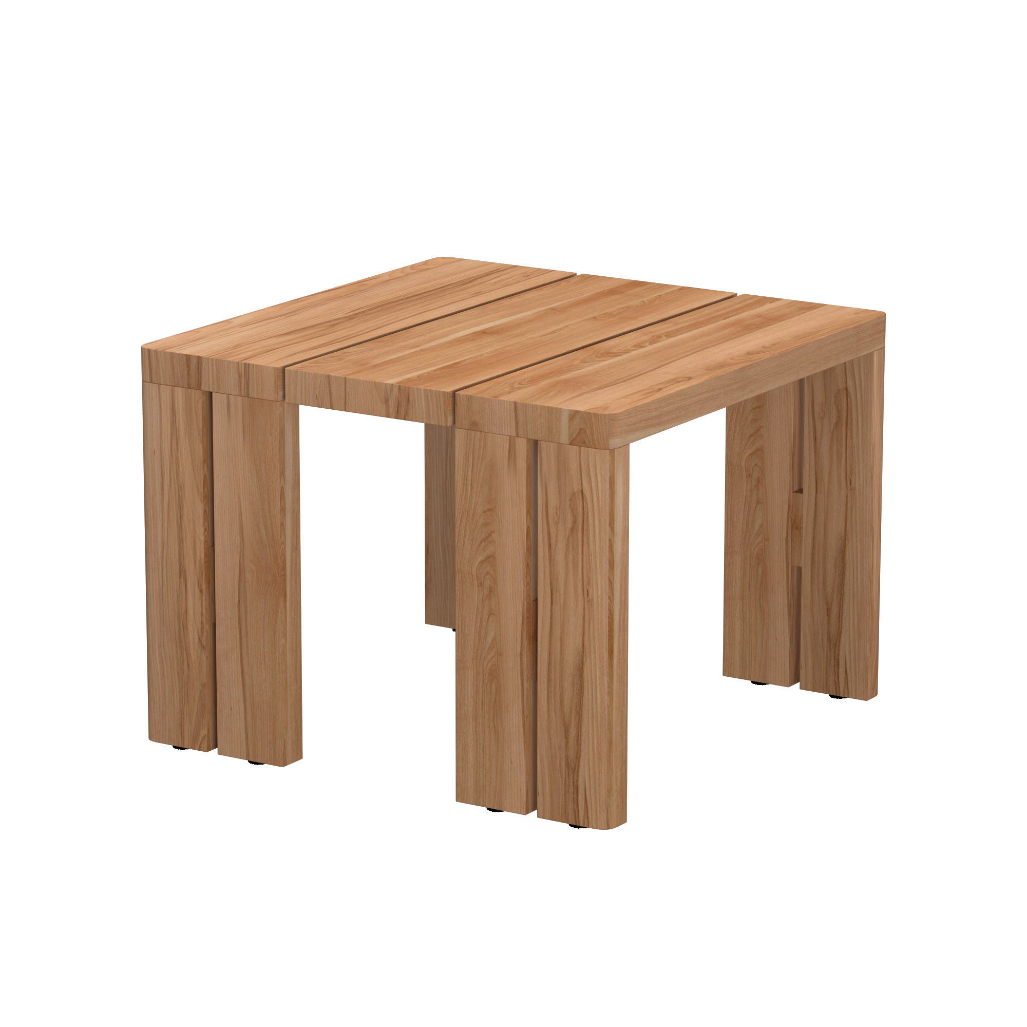 MATIRA TEAK SQUARE SIDE TABLE 3D model_3