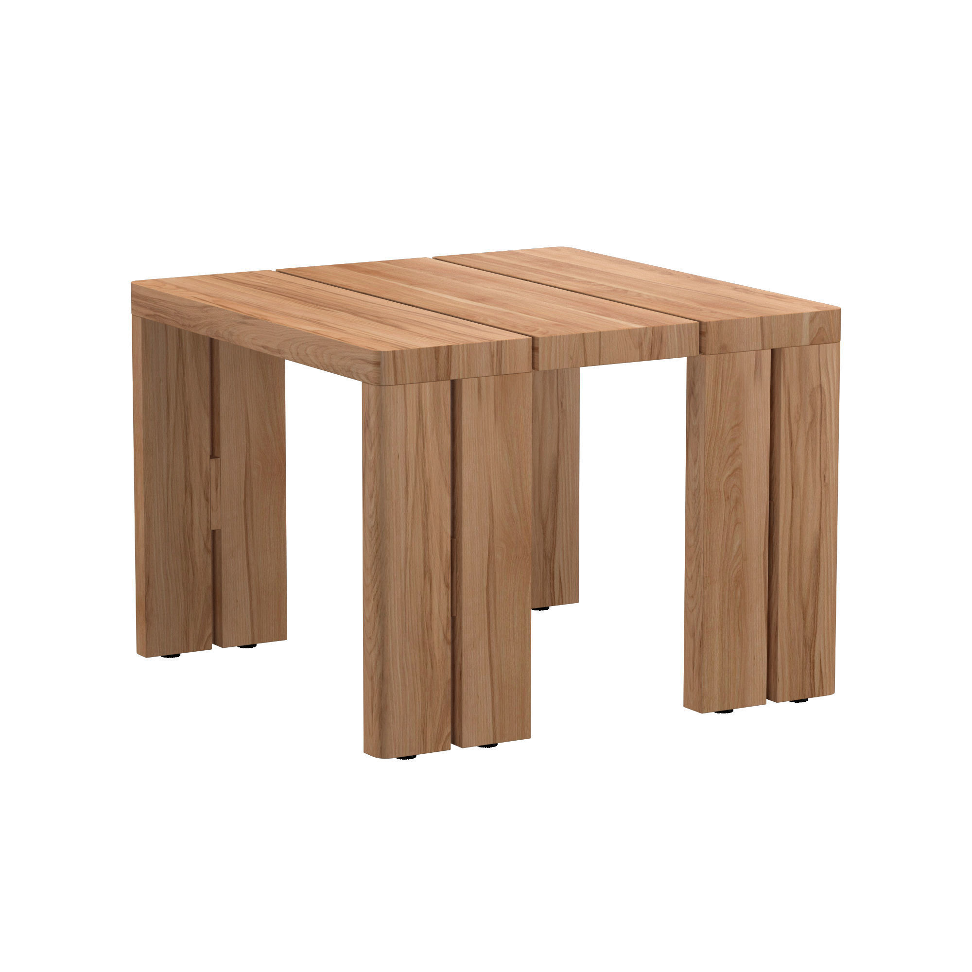 MATIRA TEAK SQUARE SIDE TABLE 3D model_1