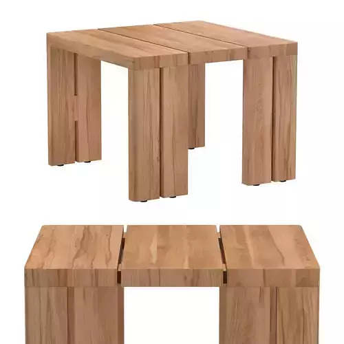 MATIRA TEAK SQUARE SIDE TABLE 3D model