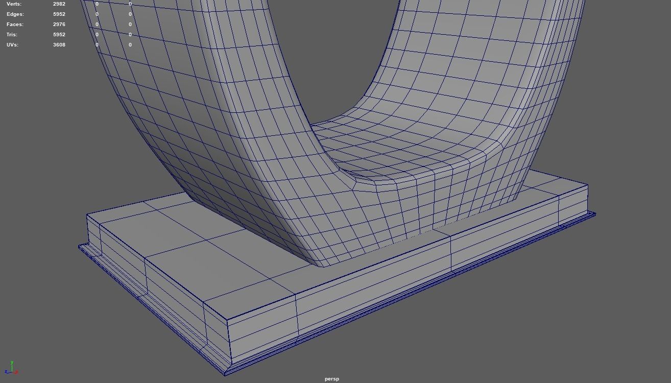 Modern Luxury Dinner Table Low-poly 3D model_14