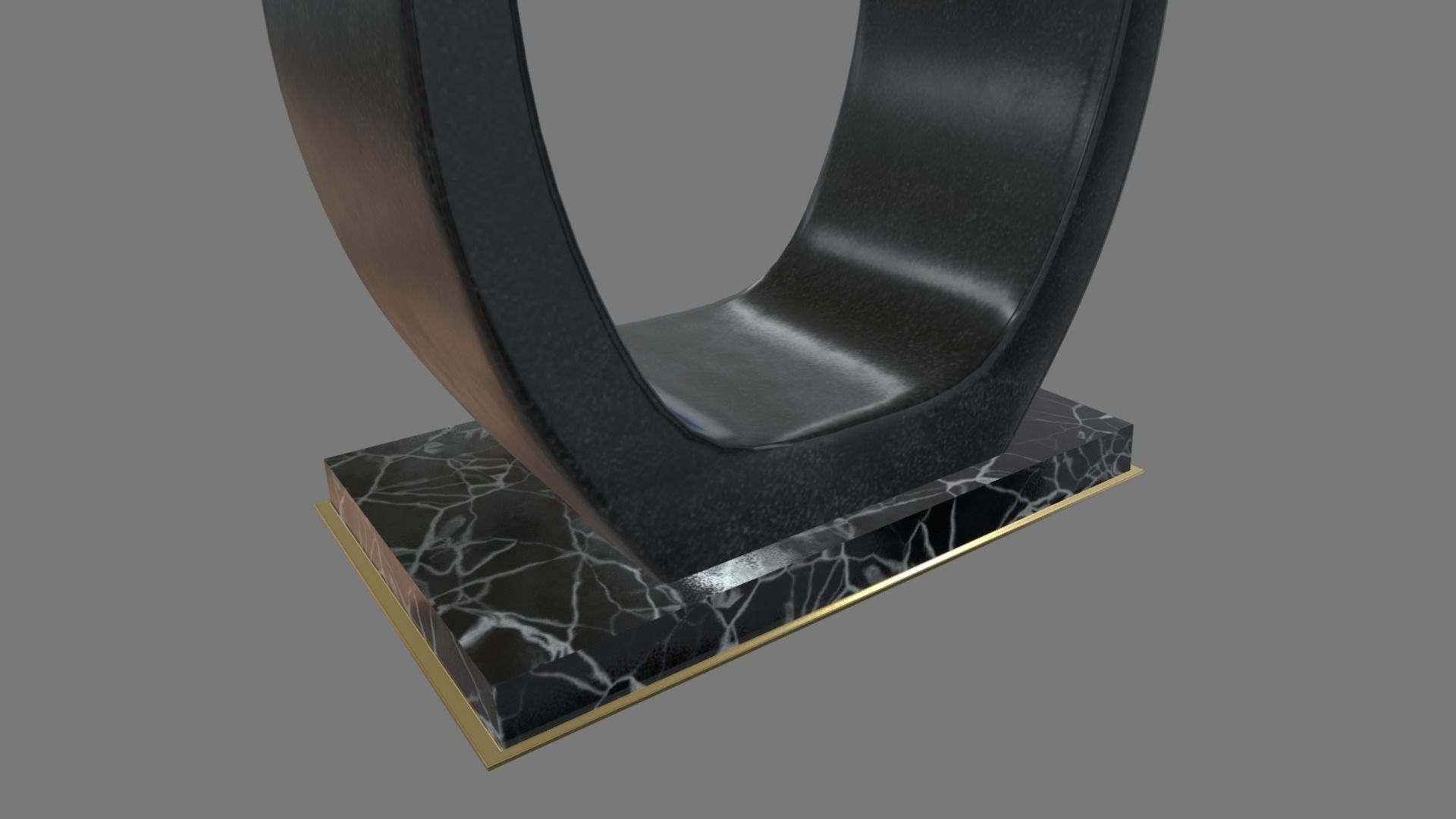 Modern Luxury Dinner Table Low-poly 3D model_4