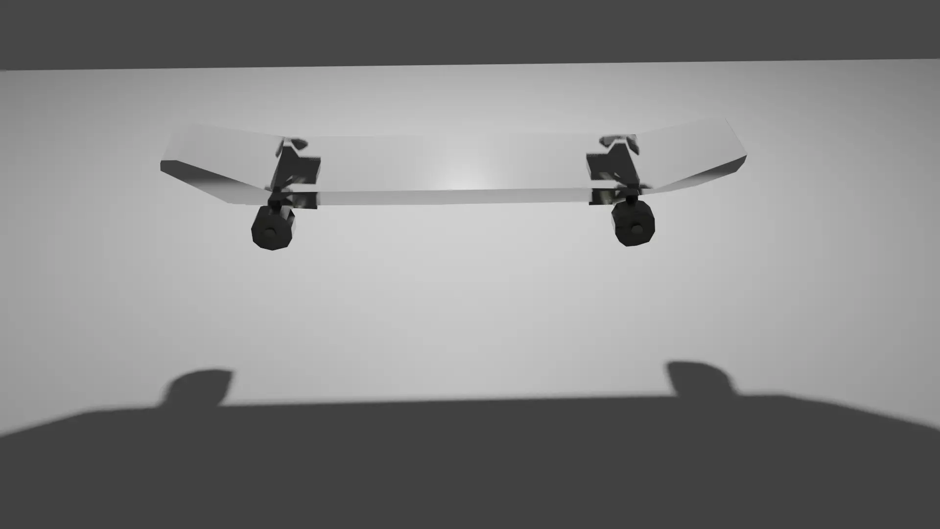 Glass Skateboard Blender 3D Assets 3D model_0