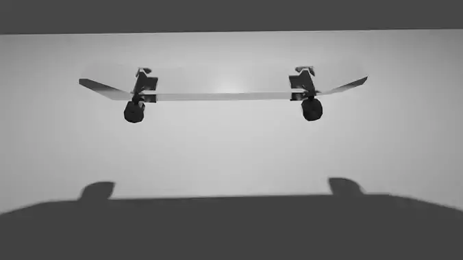 Glass Skateboard Blender 3D Assets