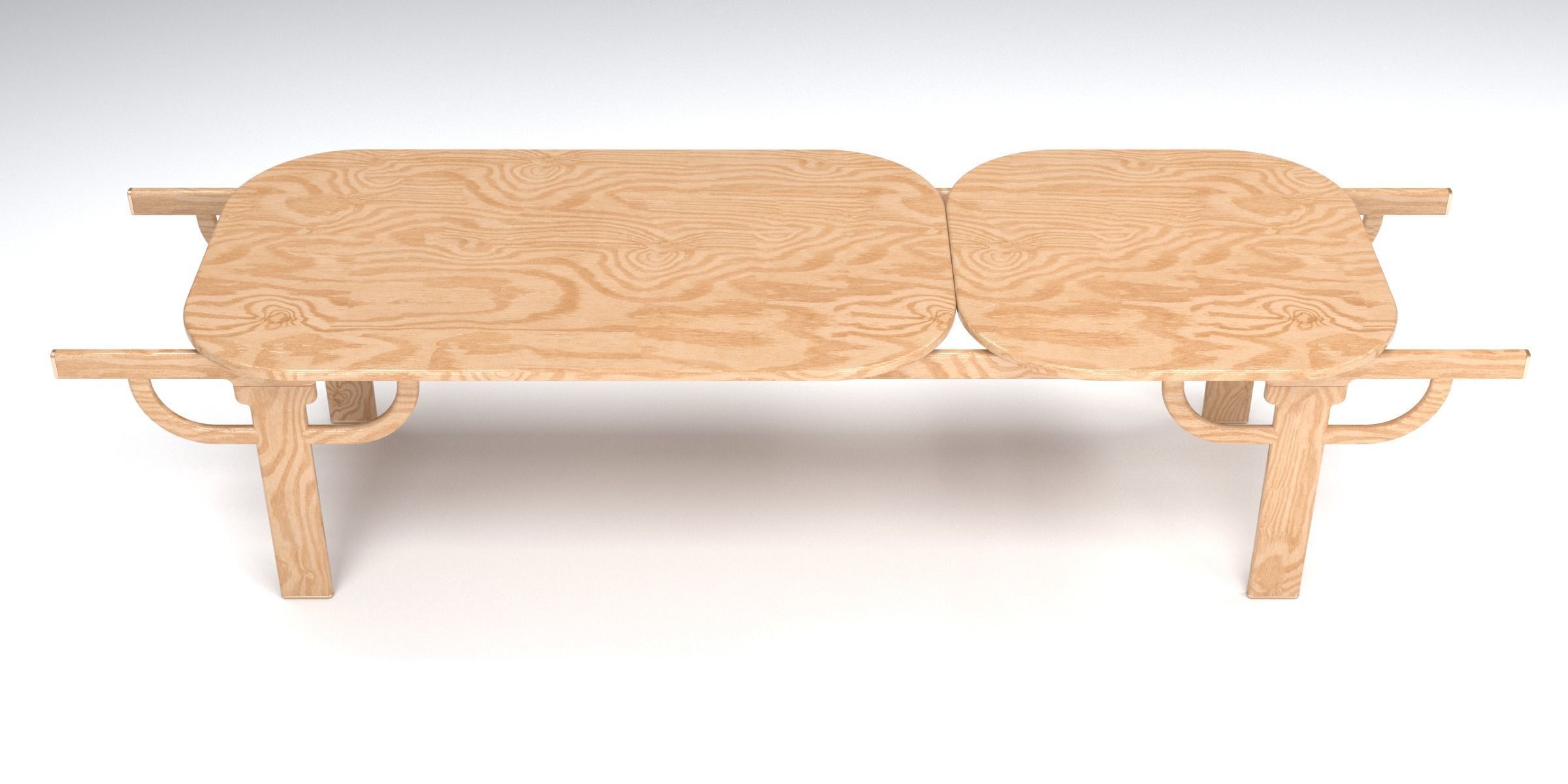 PALANQUIN TABLE 02 Low-poly 3D model_2