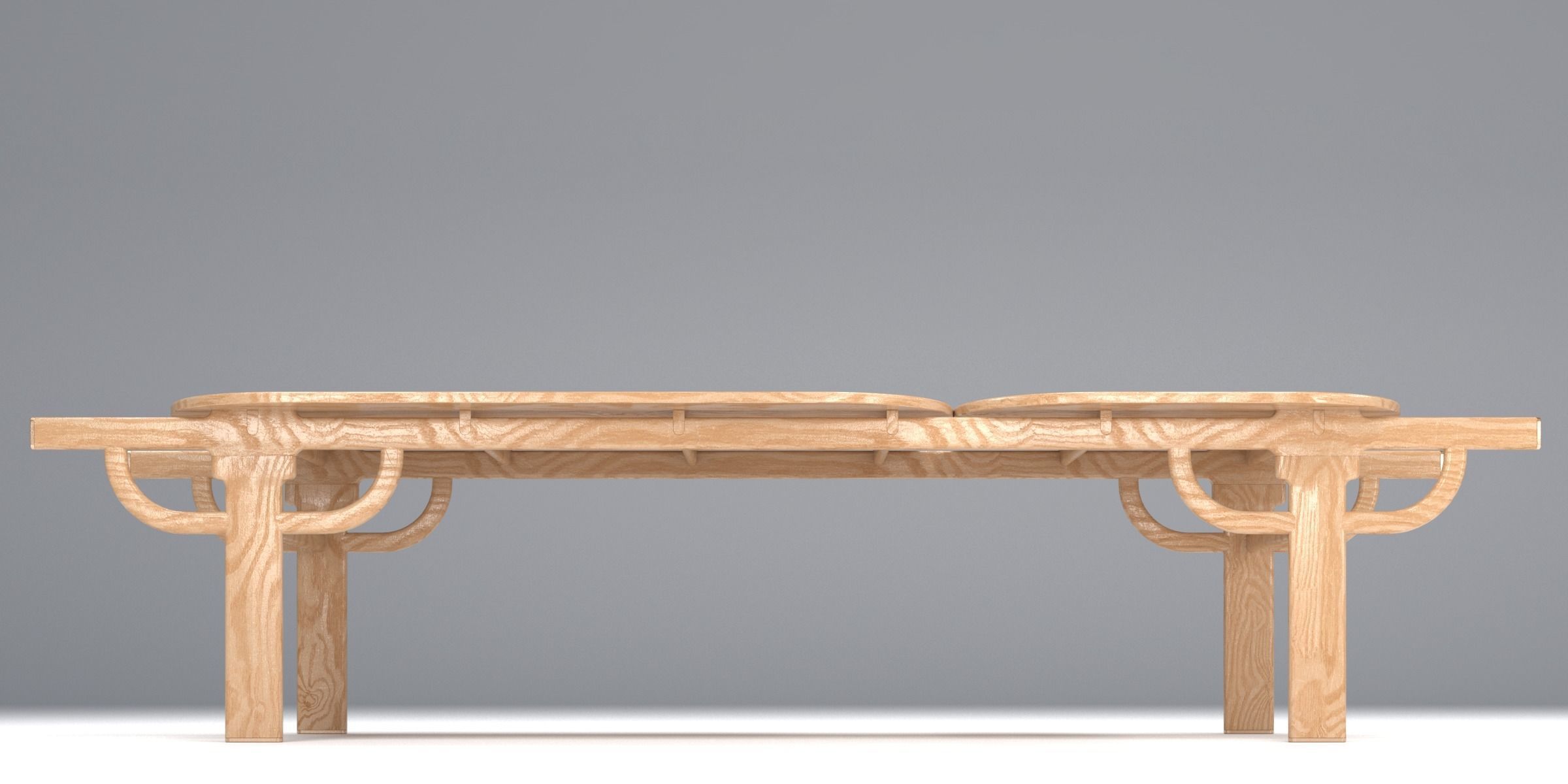 PALANQUIN TABLE 02 Low-poly 3D model_5