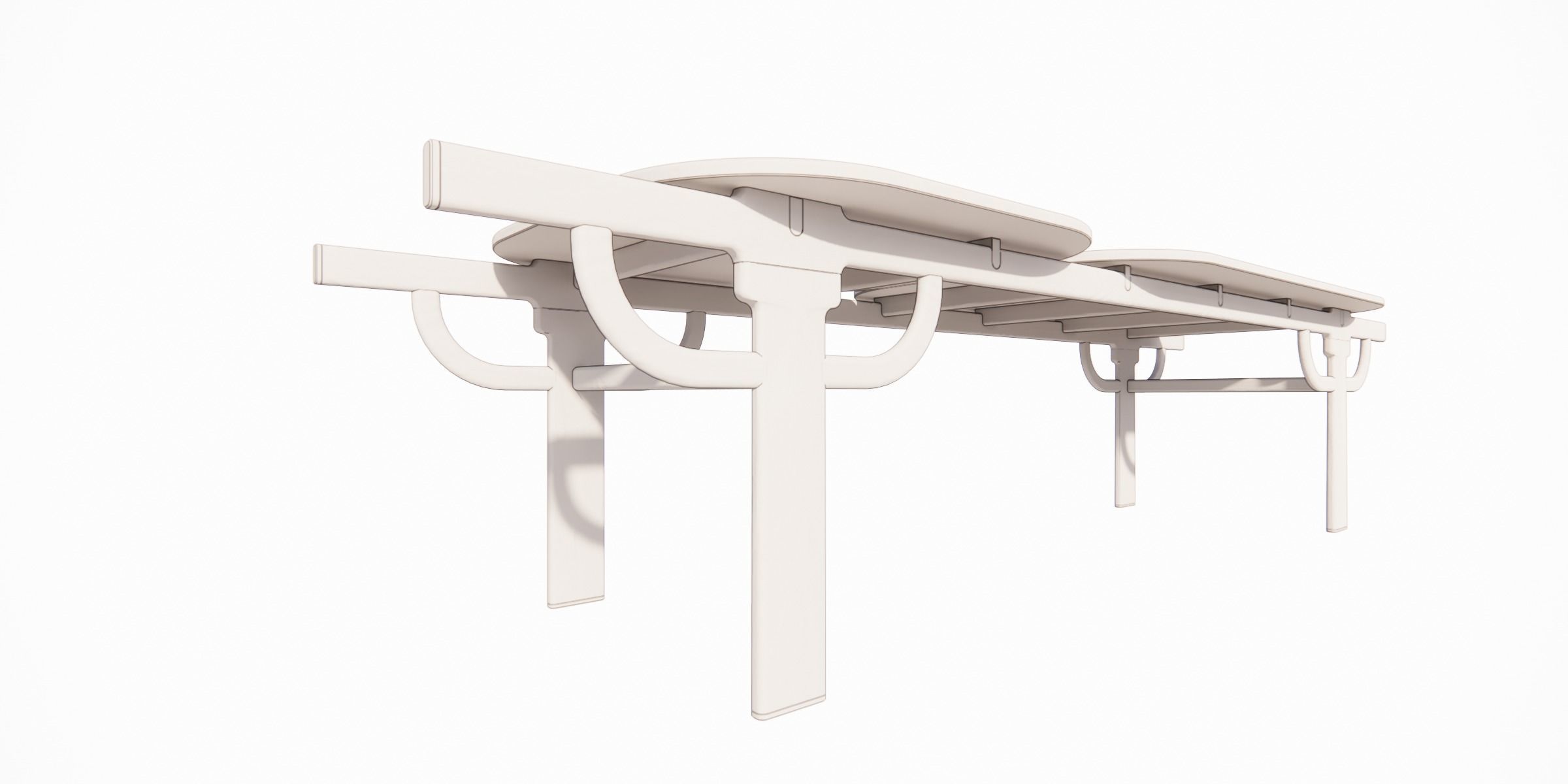 PALANQUIN TABLE 02 Low-poly 3D model_12