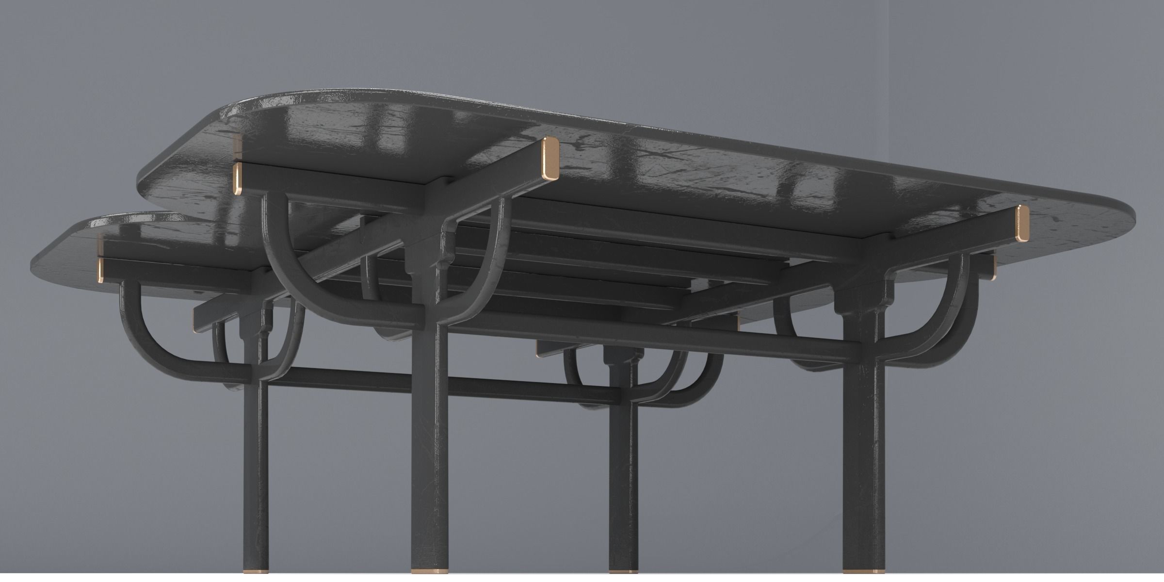 PALANQUIN TABLE 04 Low-poly 3D model_5