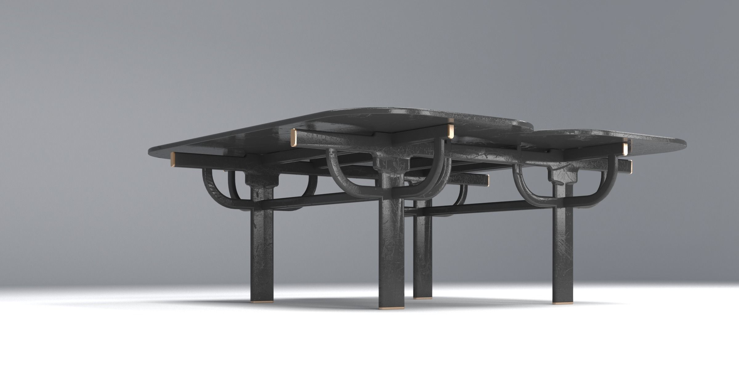 PALANQUIN TABLE 04 Low-poly 3D model_7