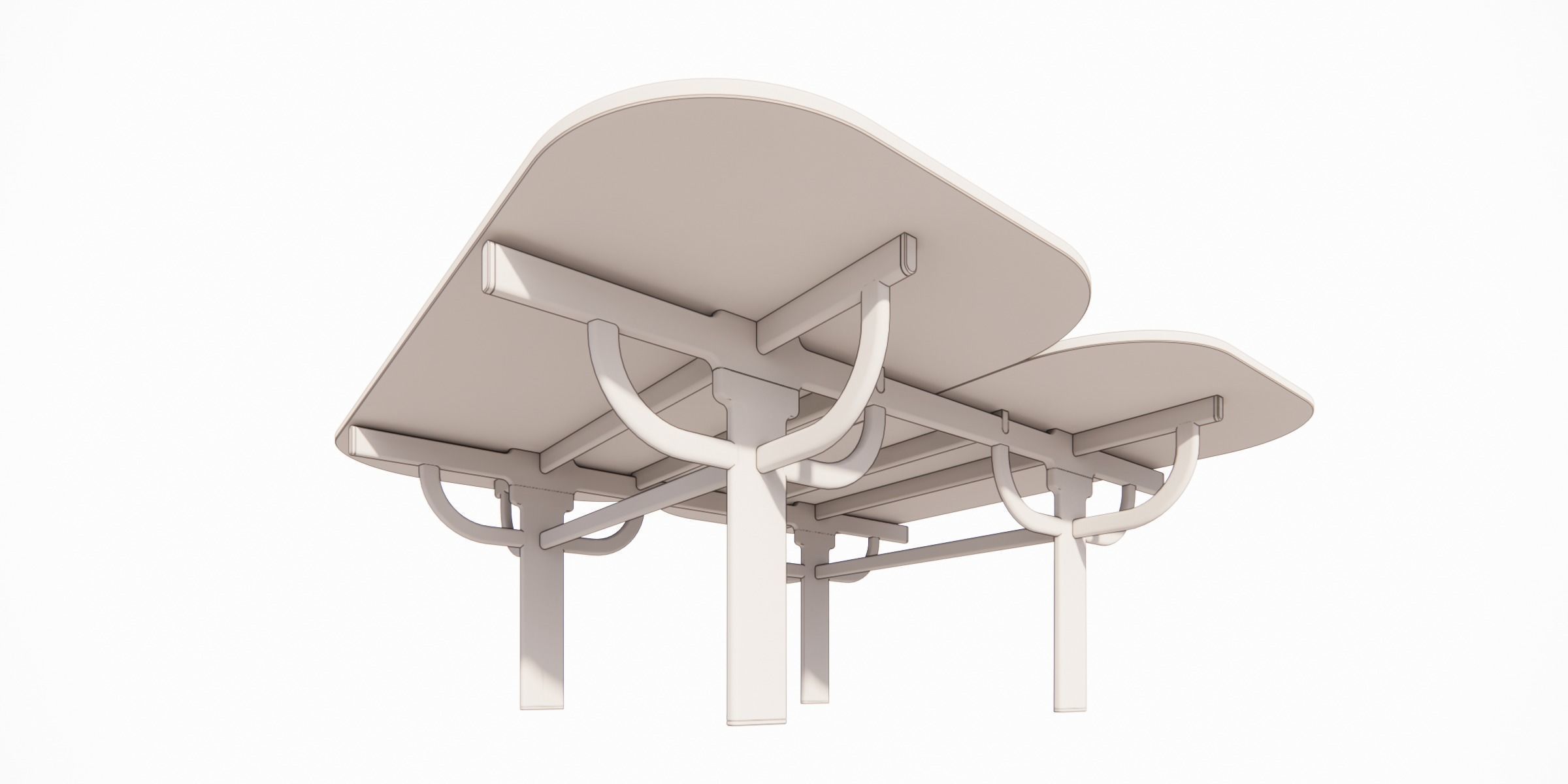 PALANQUIN TABLE 04 Low-poly 3D model_12