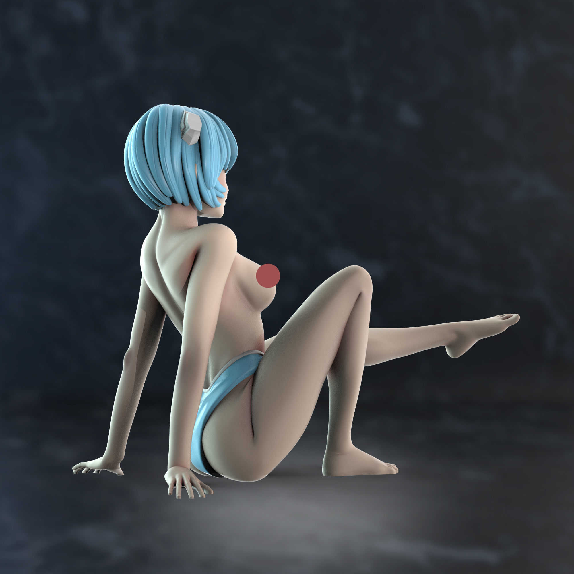 rei ayanami NFSW  3D print model_2