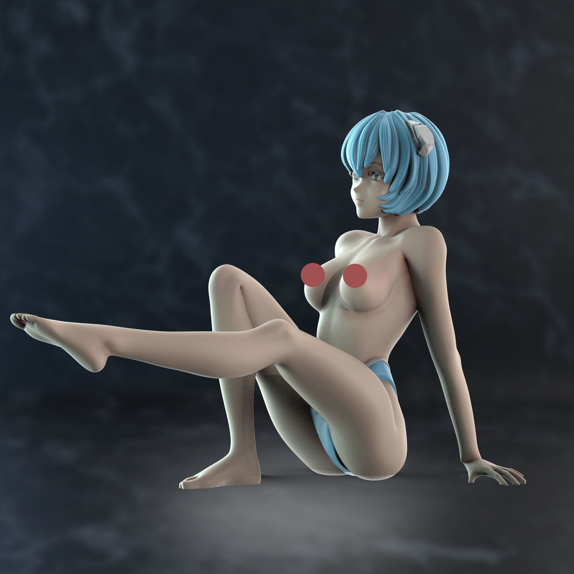 rei ayanami NFSW  3D print model_1