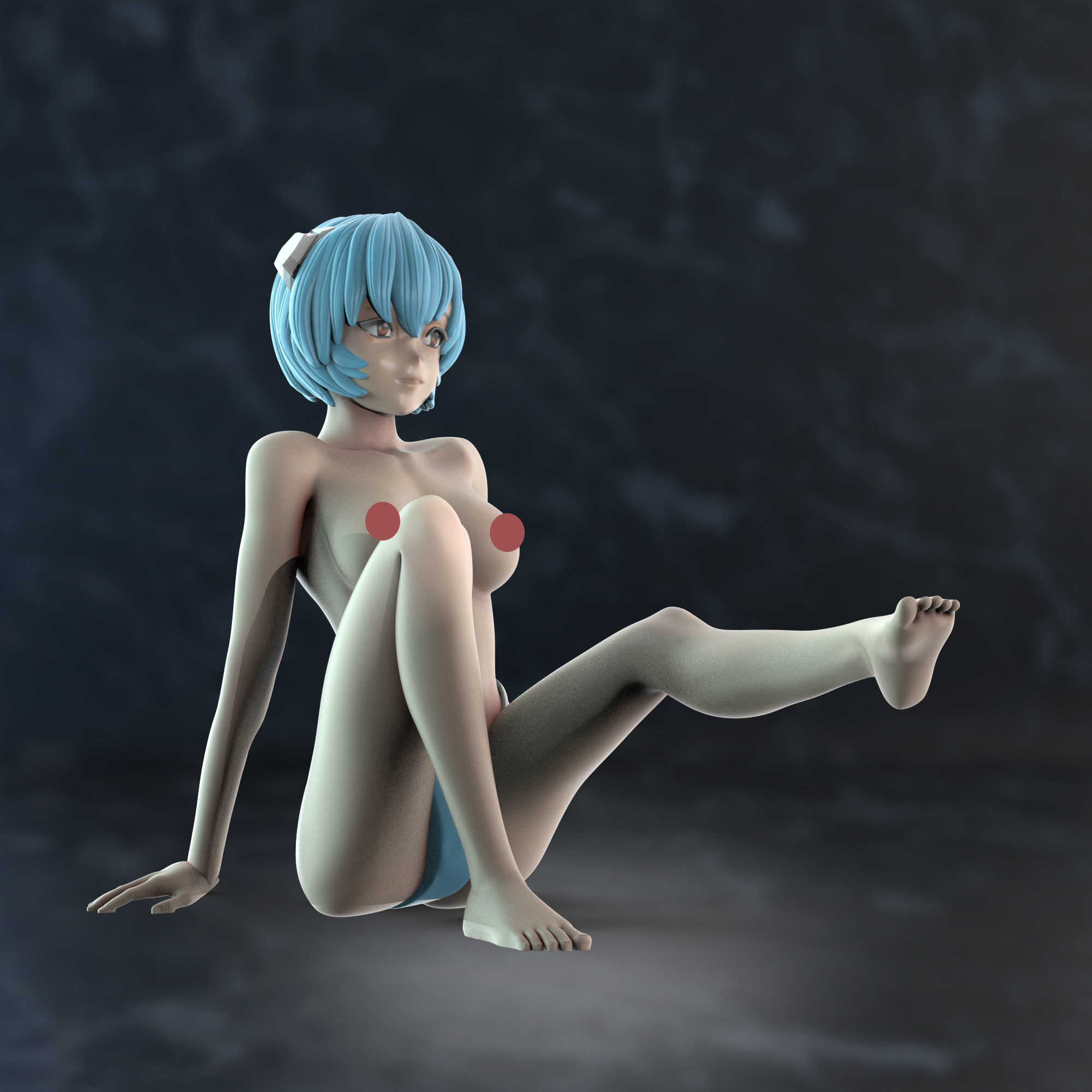 rei ayanami NFSW  3D print model_3