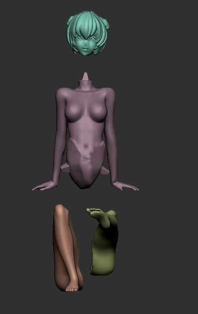 rei ayanami NFSW  3D print model_4