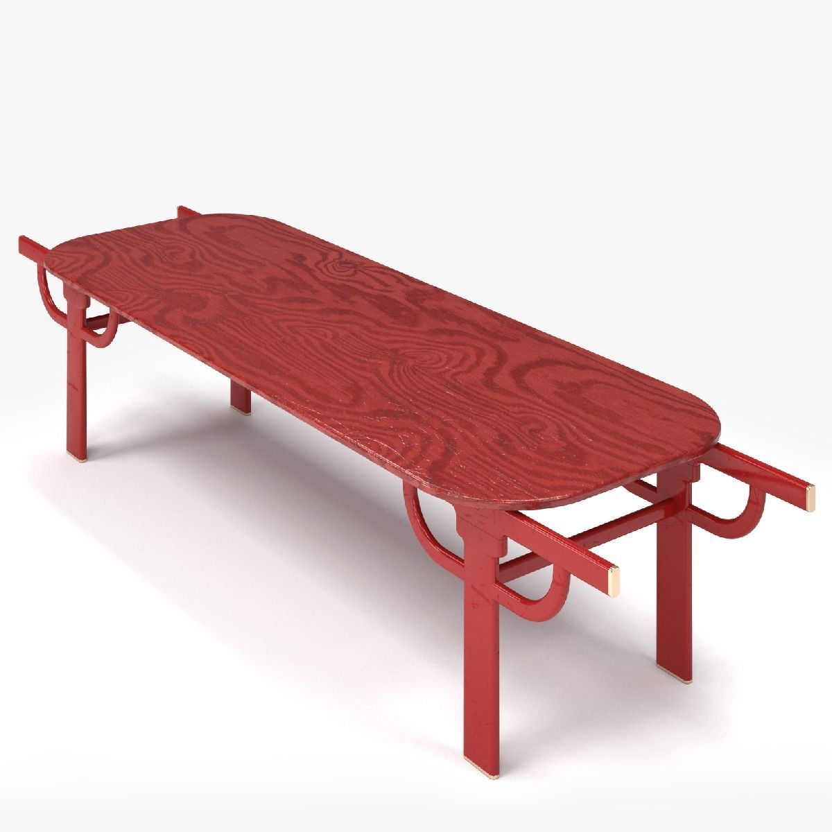 PALANQUIN TABLE SET Low-poly 3D model_7