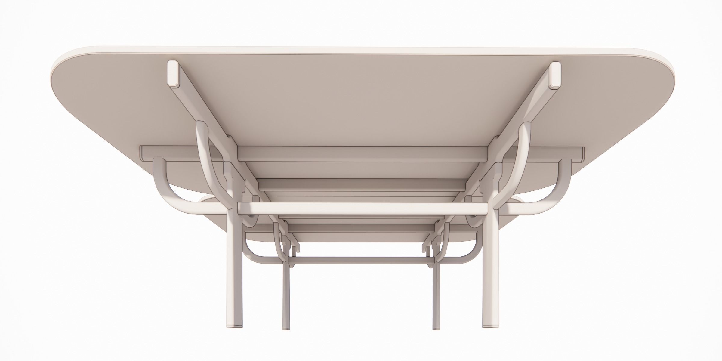 PALANQUIN TABLE SET Low-poly 3D model_40