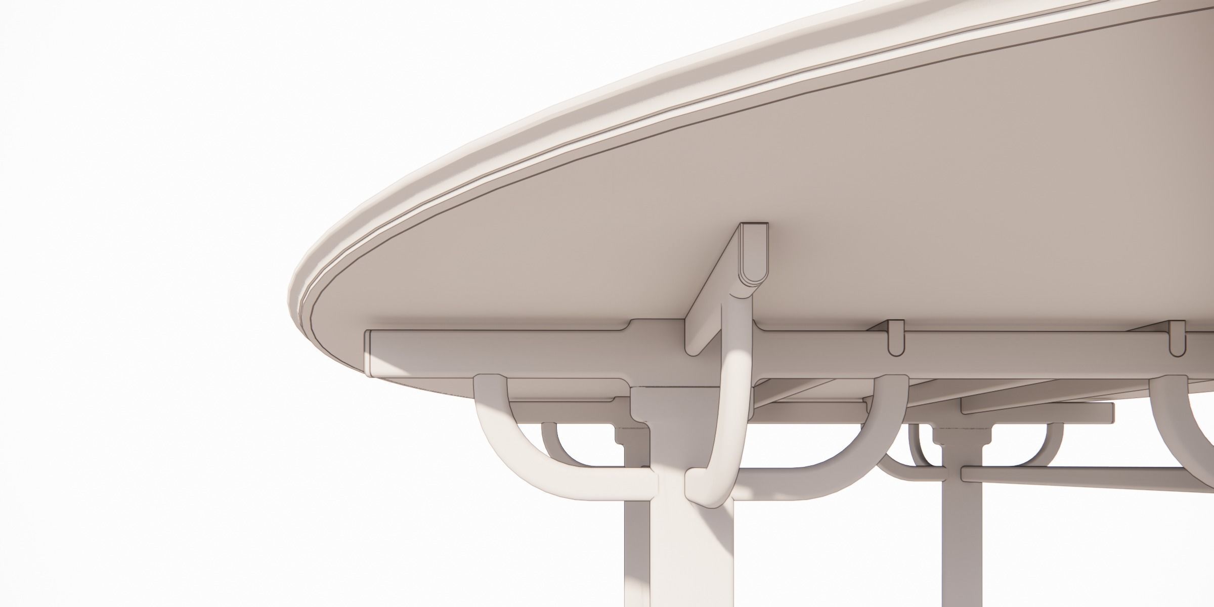 PALANQUIN TABLE SET Low-poly 3D model_28