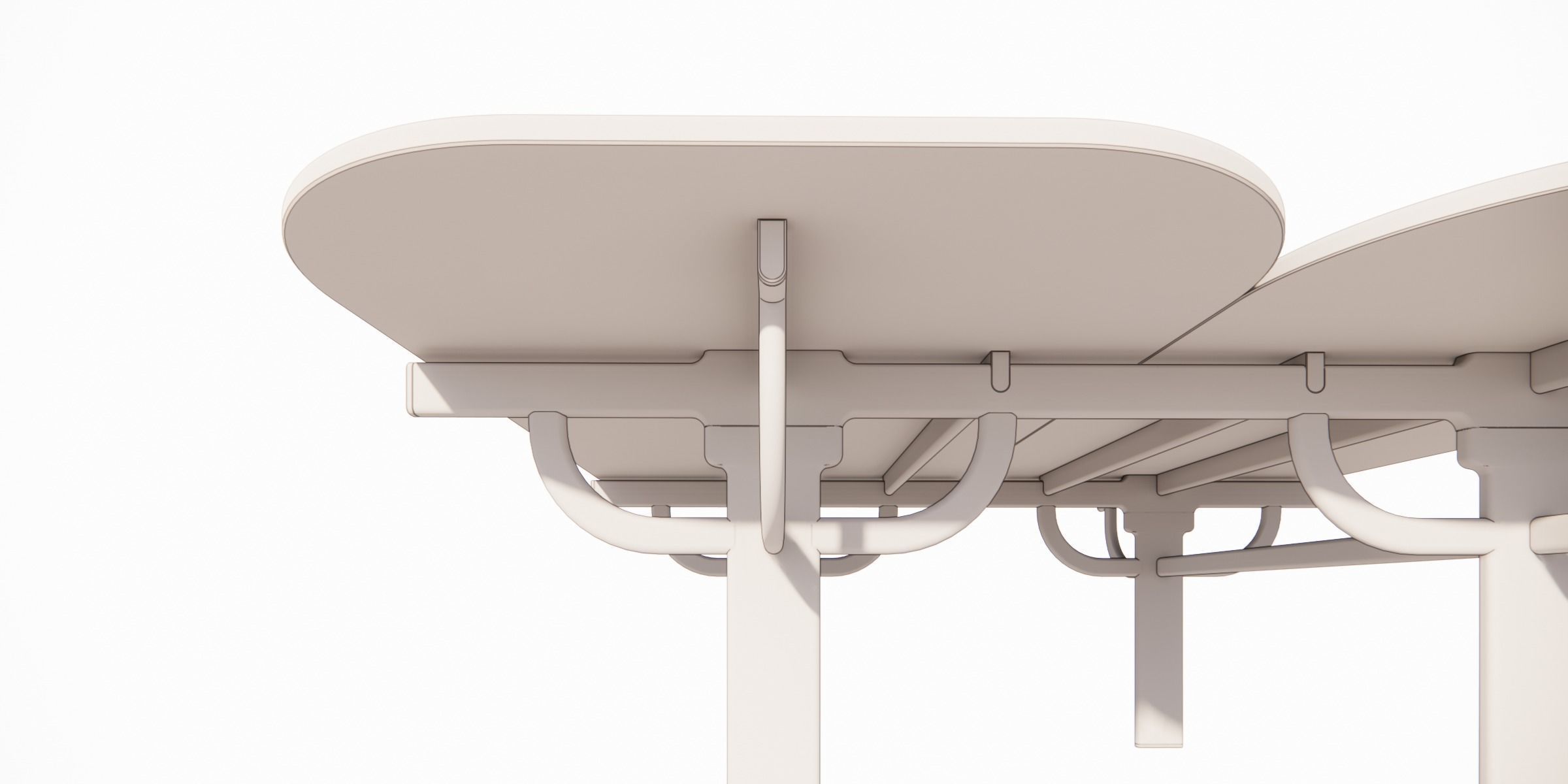 PALANQUIN TABLE SET Low-poly 3D model_37