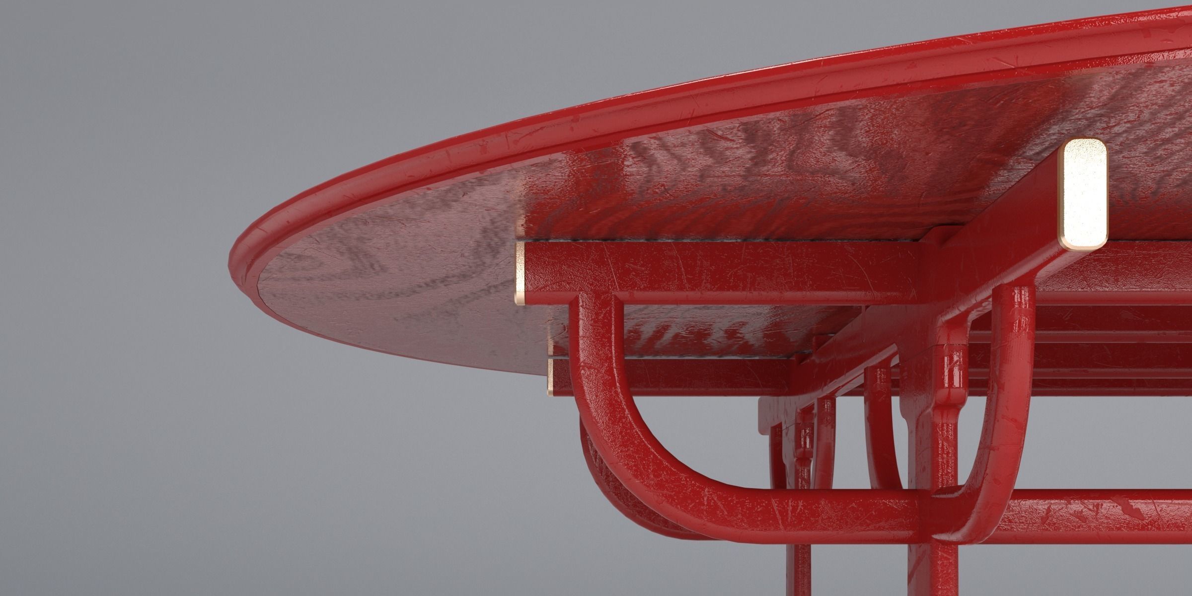 PALANQUIN TABLE SET Low-poly 3D model_25