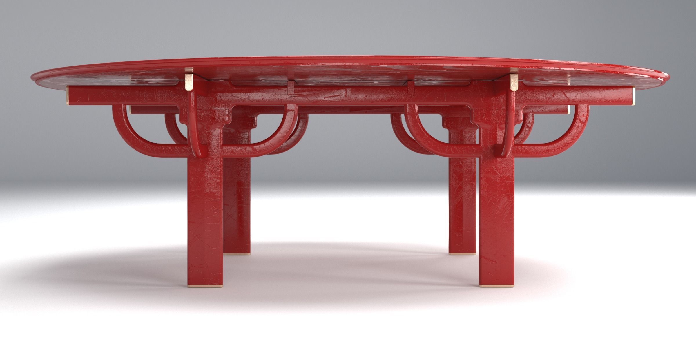 PALANQUIN TABLE SET Low-poly 3D model_24