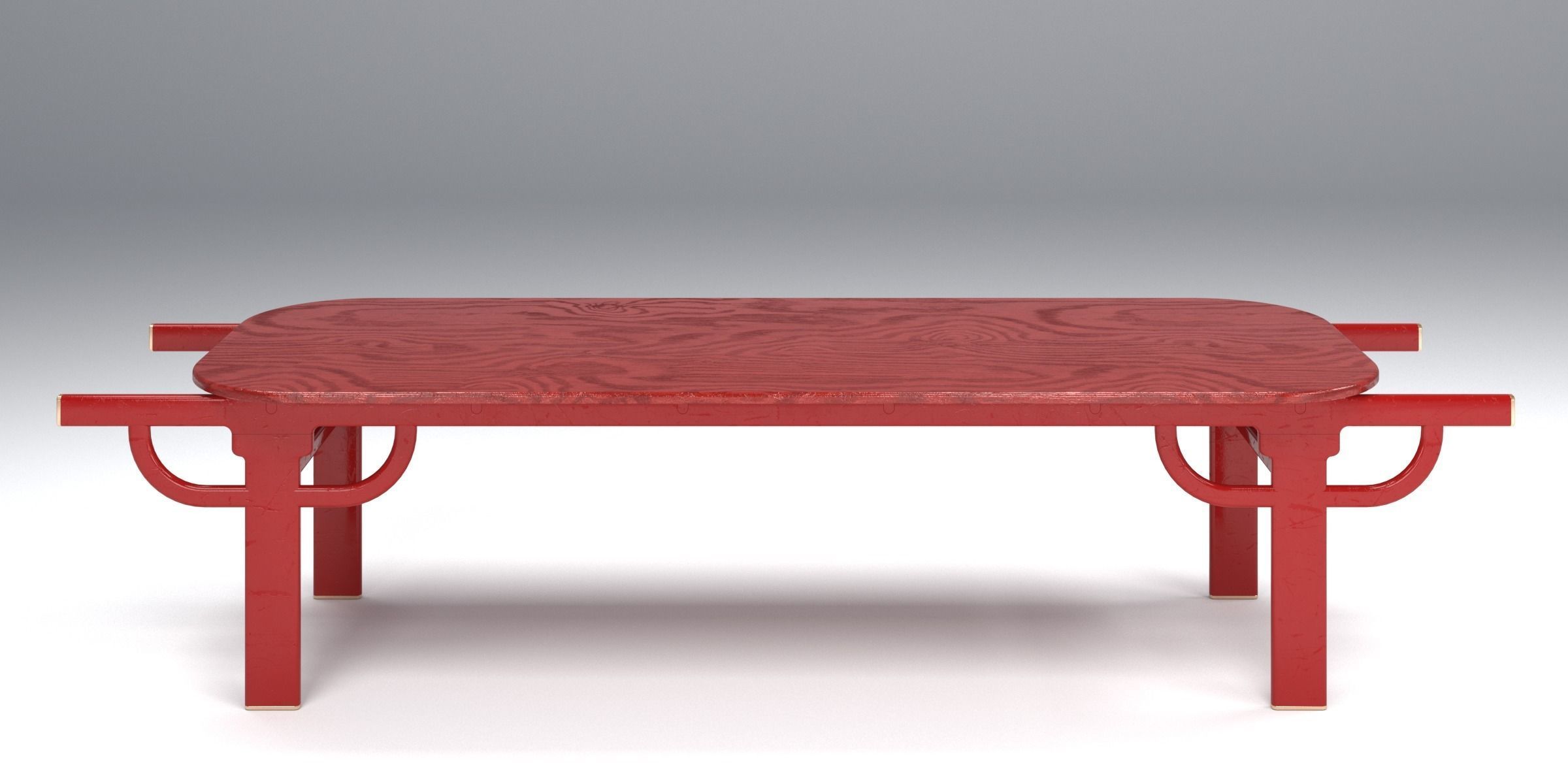 PALANQUIN TABLE SET Low-poly 3D model_5