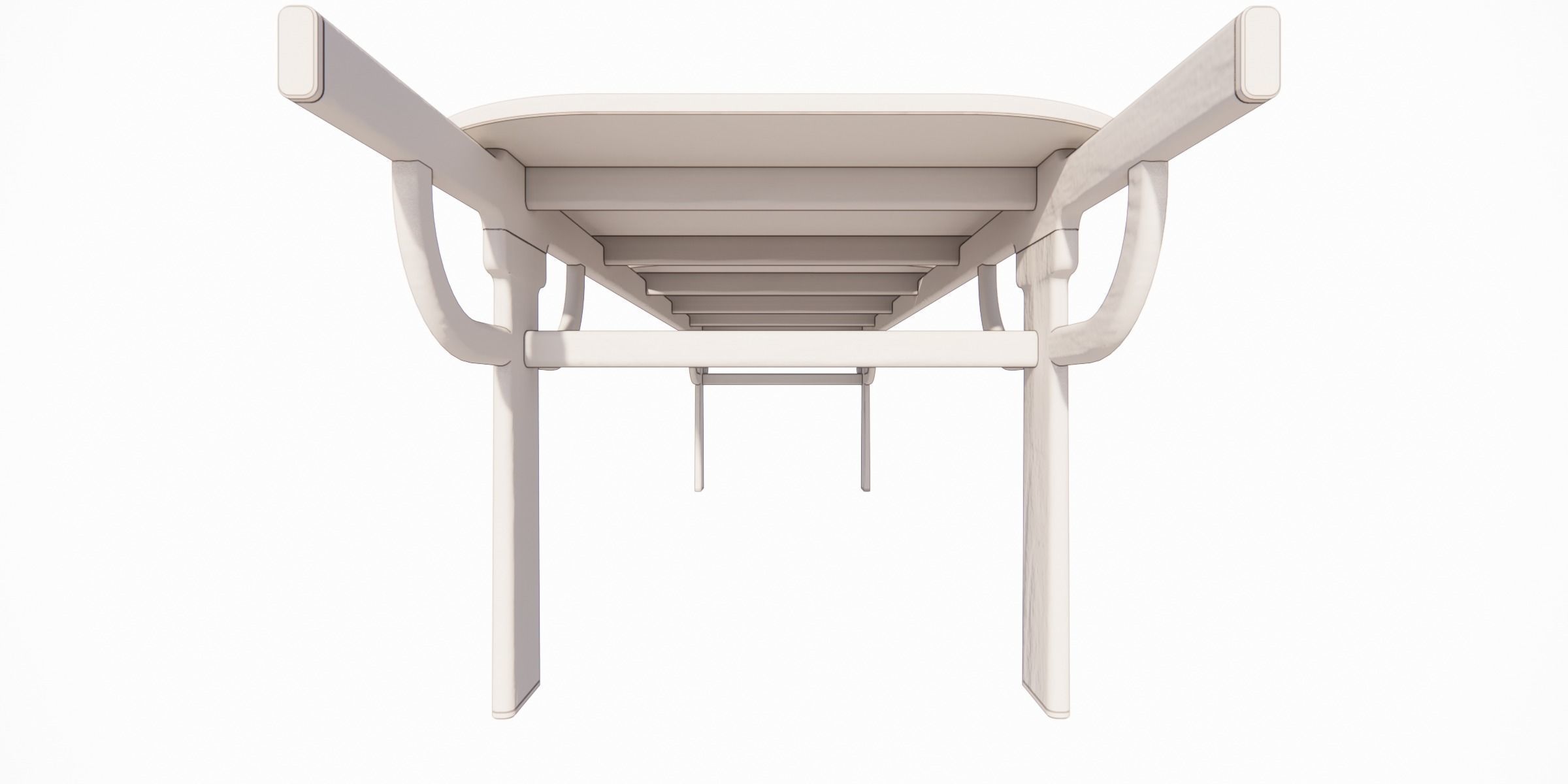 PALANQUIN TABLE SET Low-poly 3D model_21