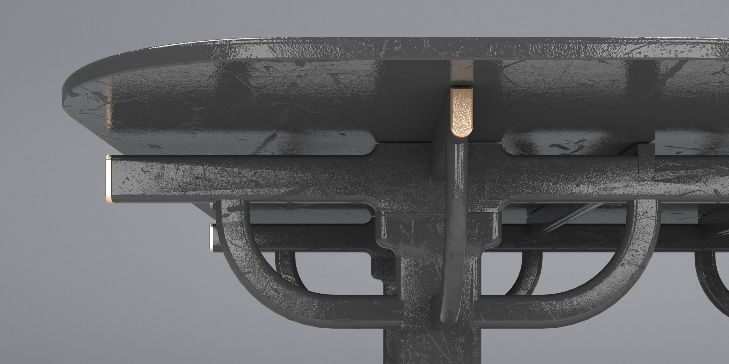 PALANQUIN TABLE SET Low-poly 3D model_34