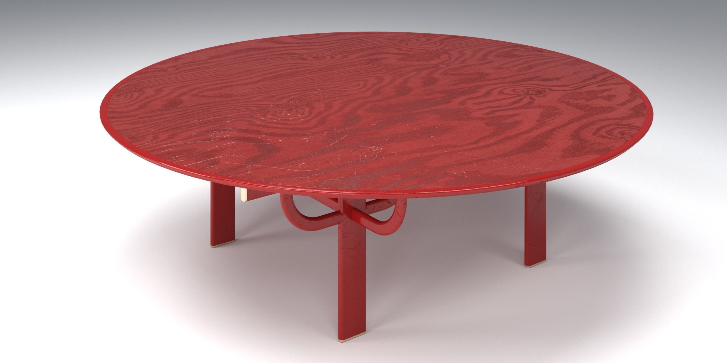 PALANQUIN TABLE SET Low-poly 3D model_23