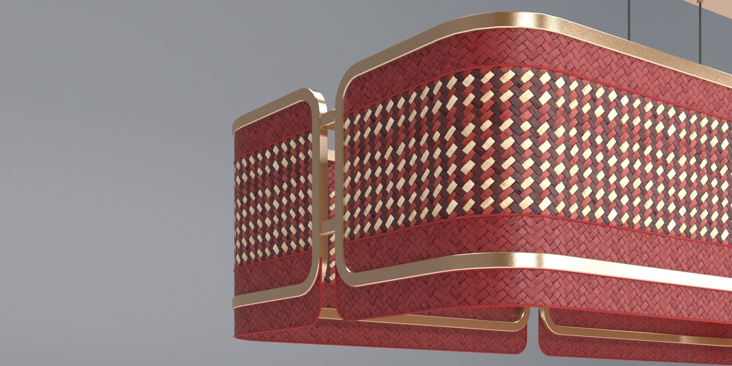 PARASOL LAMP 01 Low-poly 3D model_6