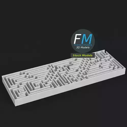 Rectangular labyrinth 1 3D model