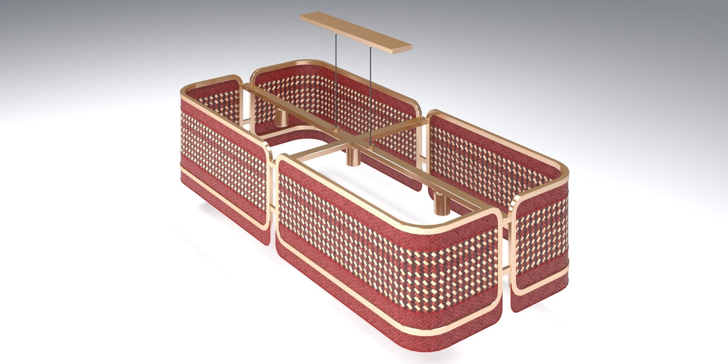 PARASOL LAMP SET 3D Model Collection_3