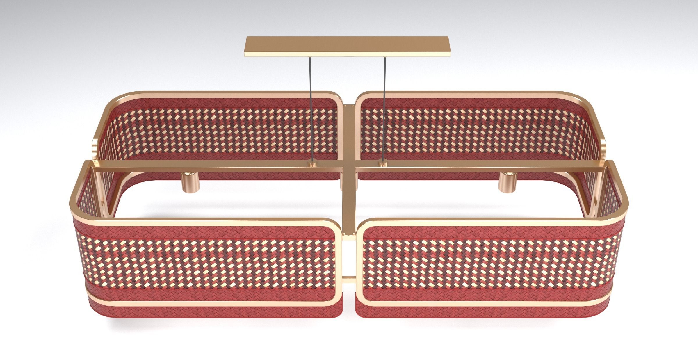 PARASOL LAMP SET 3D Model Collection_5