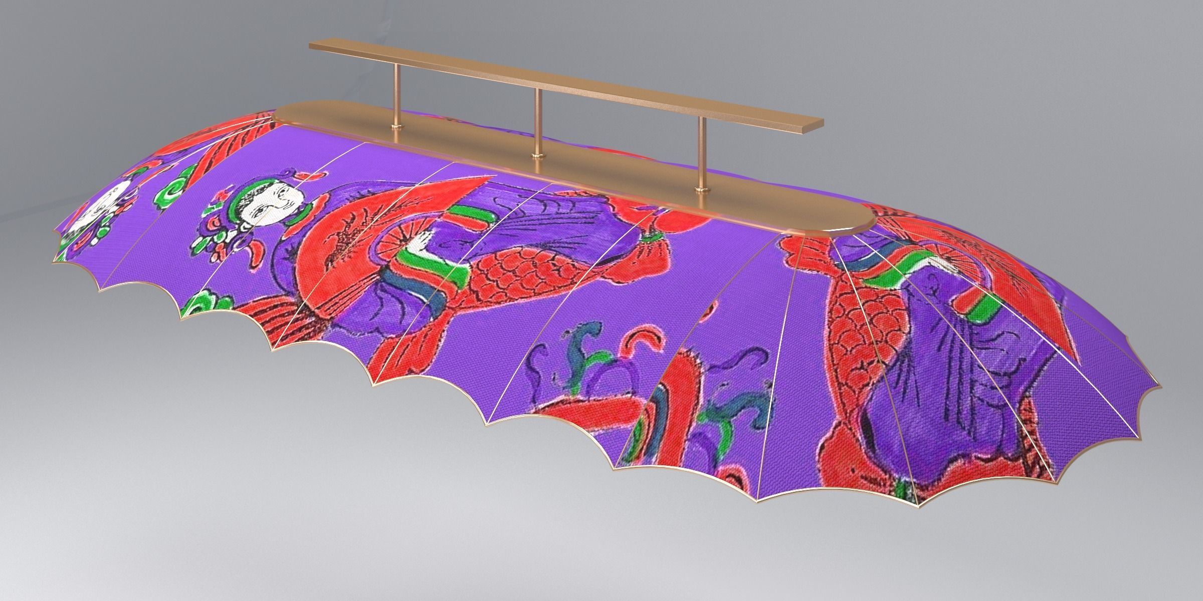 PARASOL LAMP SET 3D Model Collection_20