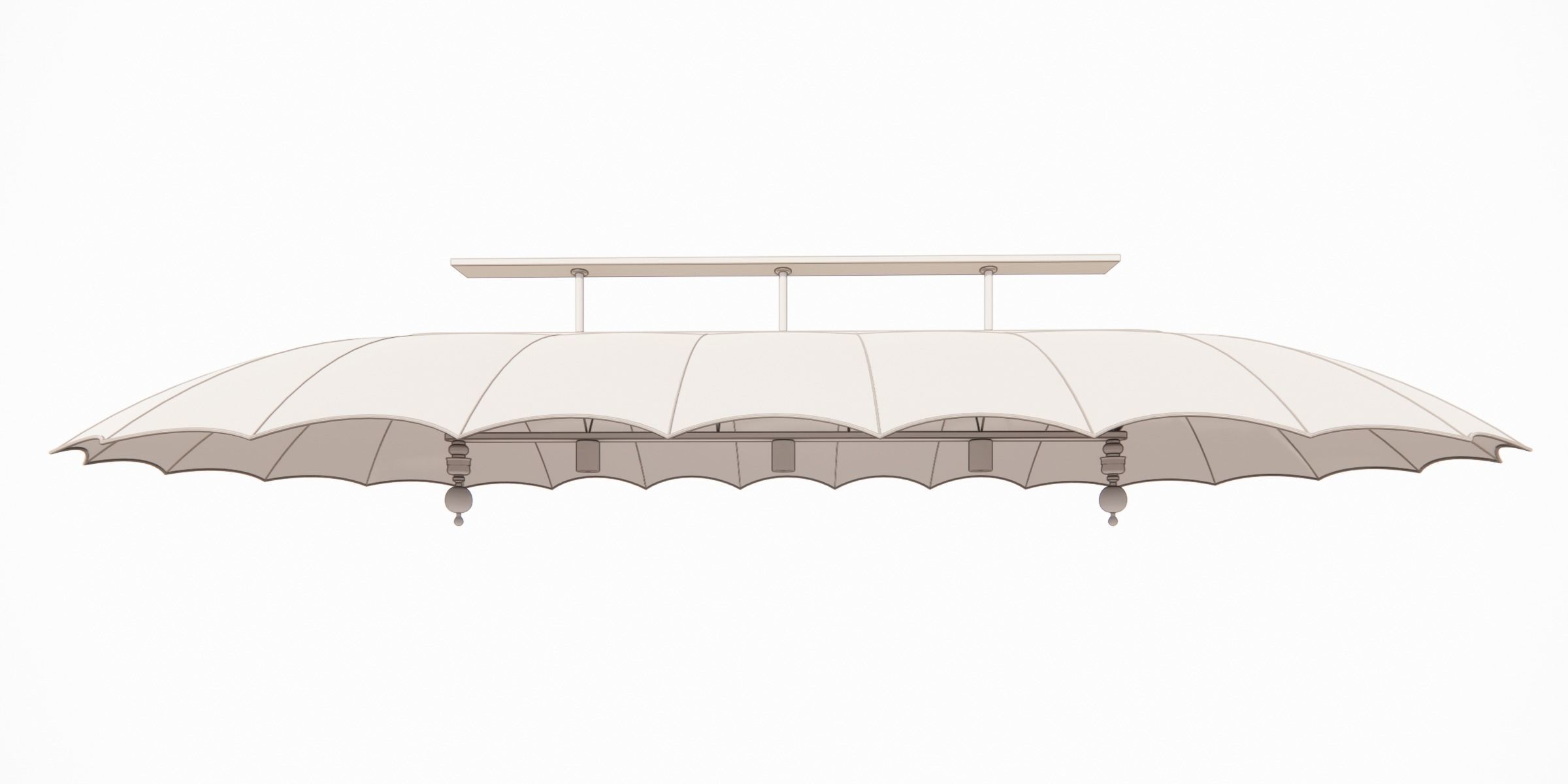 PARASOL LAMP SET 3D Model Collection_22