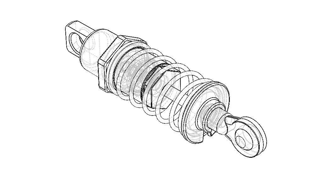 RC Shock Absorber Front 3D model_12