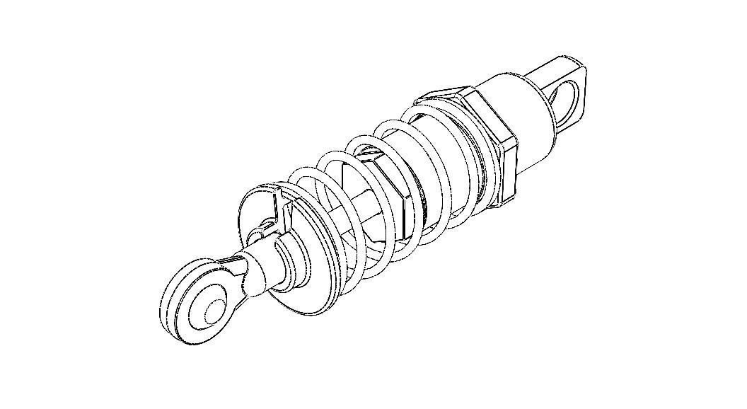 RC Shock Absorber Front 3D model_2