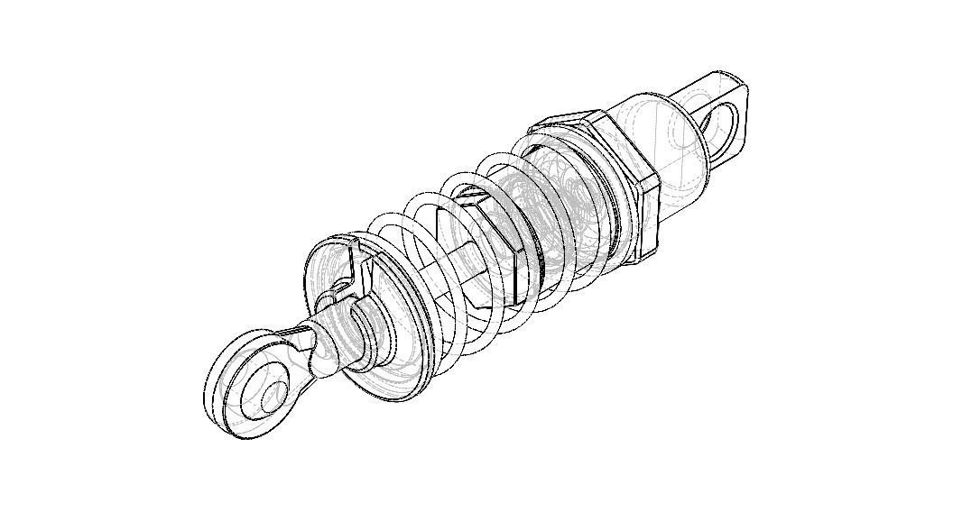 RC Shock Absorber Front 3D model_3